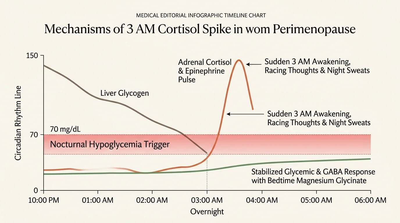Mechanisms of 3 AM Cortisol Spike in Perimenopause