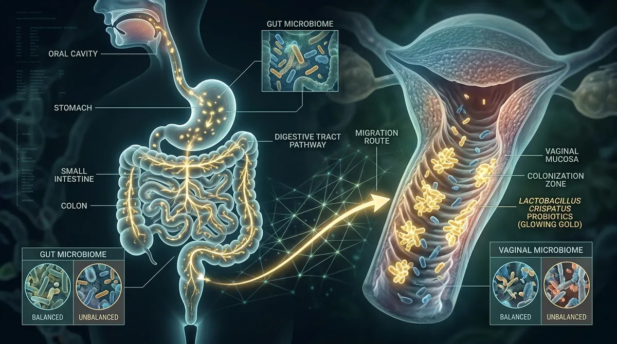 The Gut-Vagina Axis: How Oral Probiotics Migrate to Intimate Mucosa — Her Well Journal
